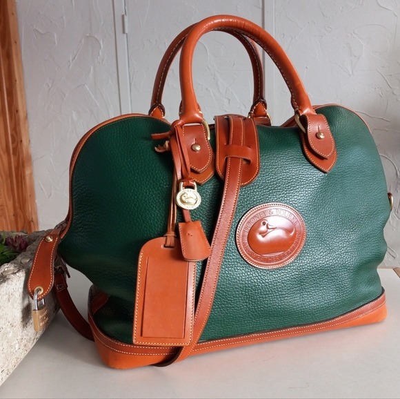 Dooney & Bourke Handbags - Dooney & Bourke Norfolk Collection, R97 Weekender In Fir Green